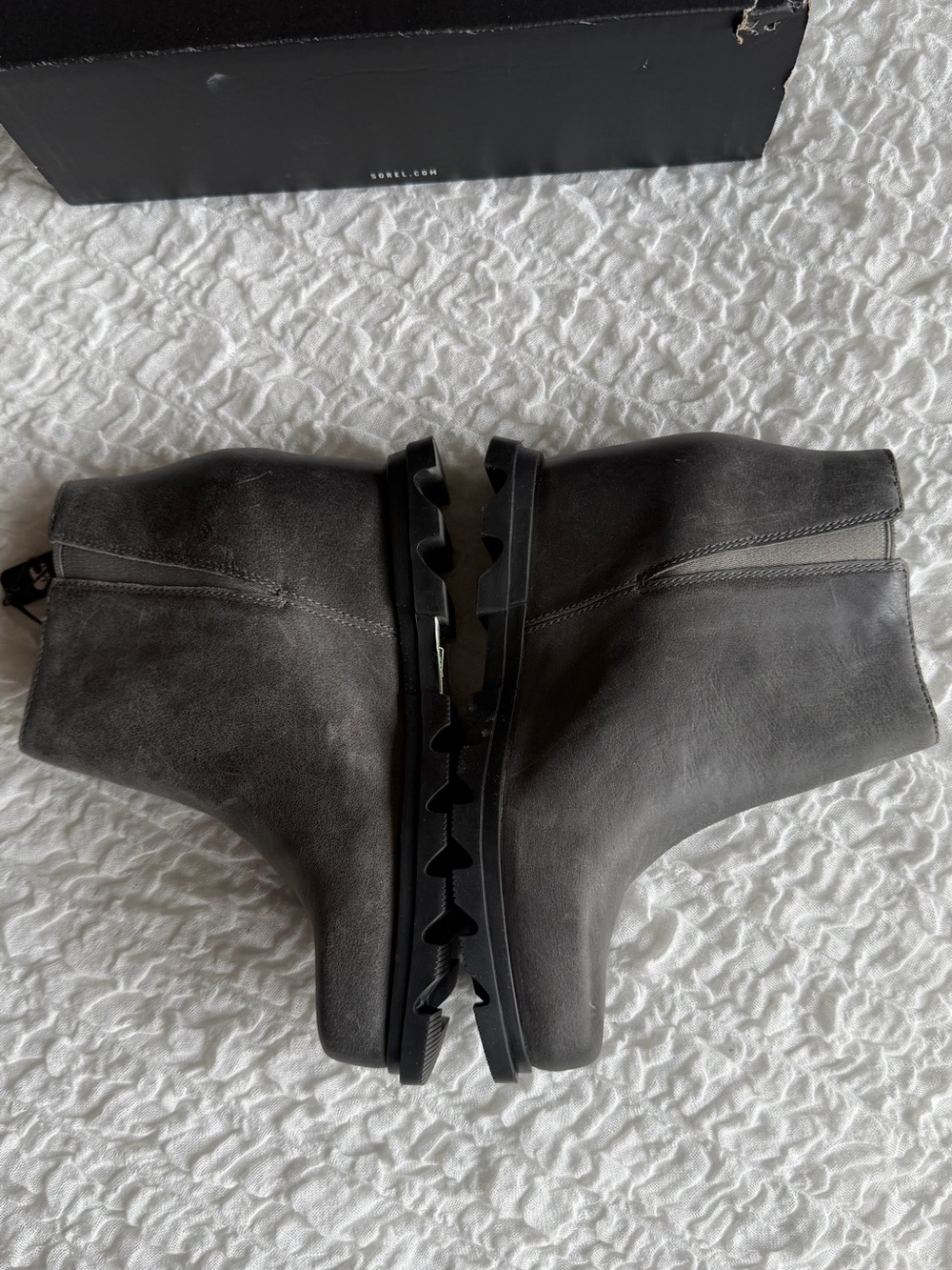 NWT Sorel Joan of Arctic Wedge III Zip Quarry Black 9.5 - Picture 3 of 13